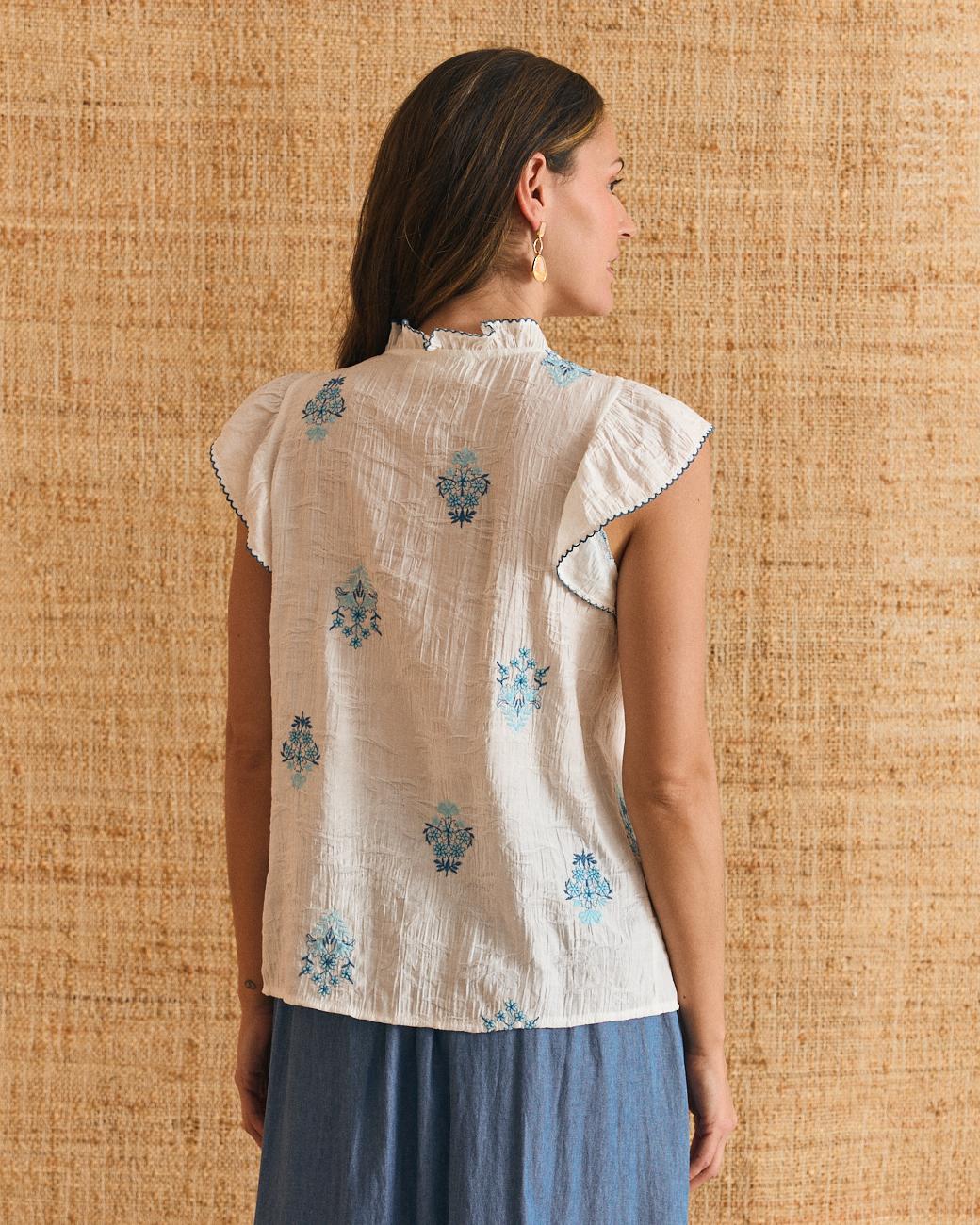Blouse à volants Bertina