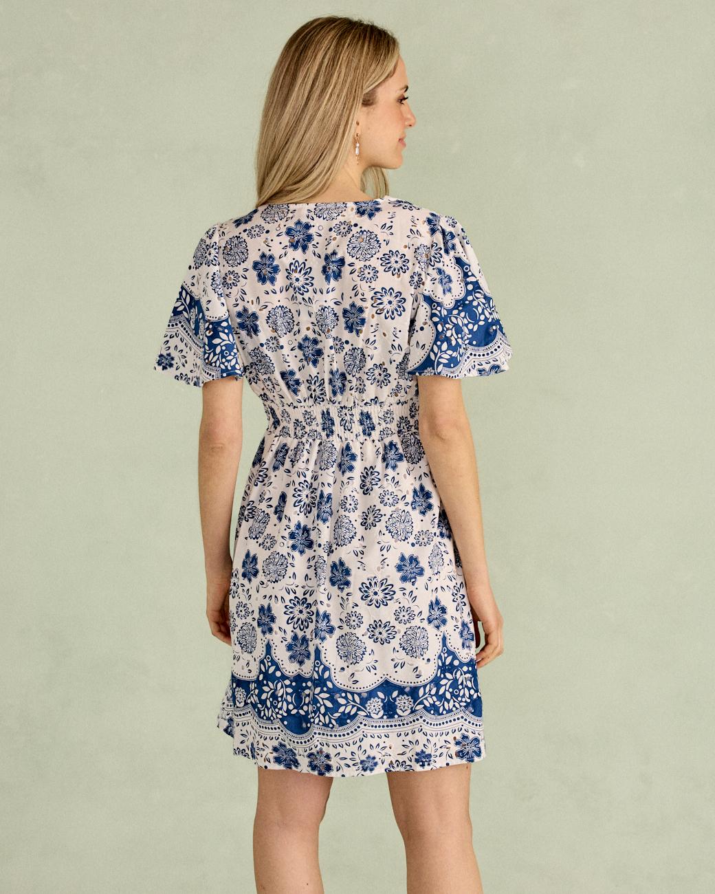 Robe courte à fleurs Milia