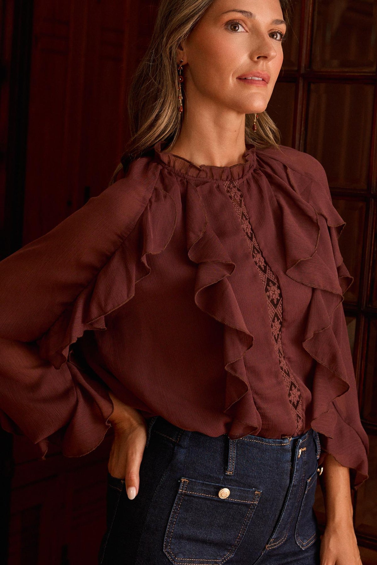 Blusa Volantes Alba