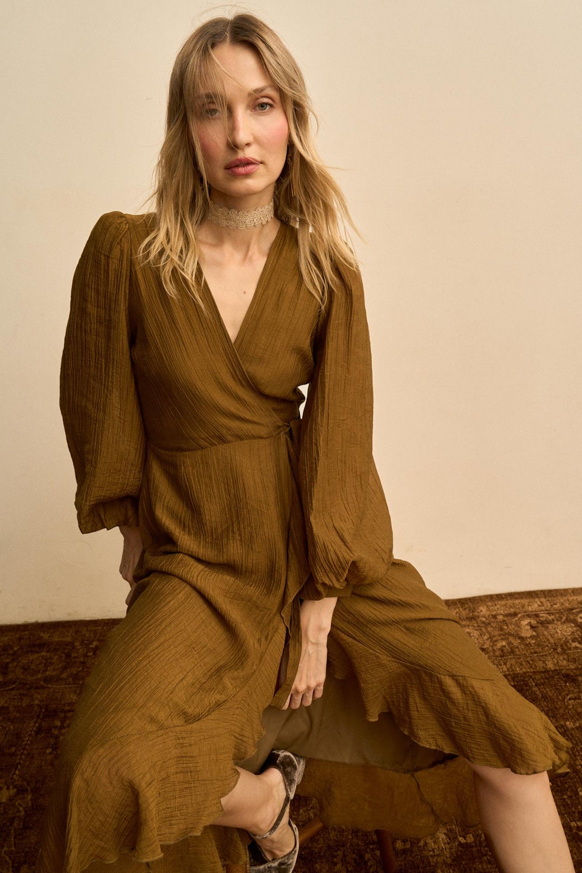 Robe à encolure basse Silvia