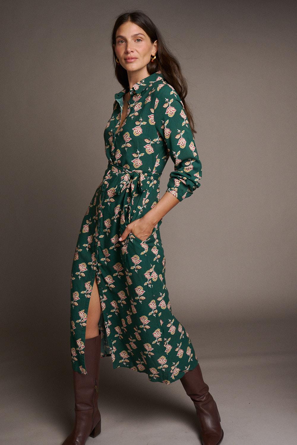Vestido Midi Floral Maica