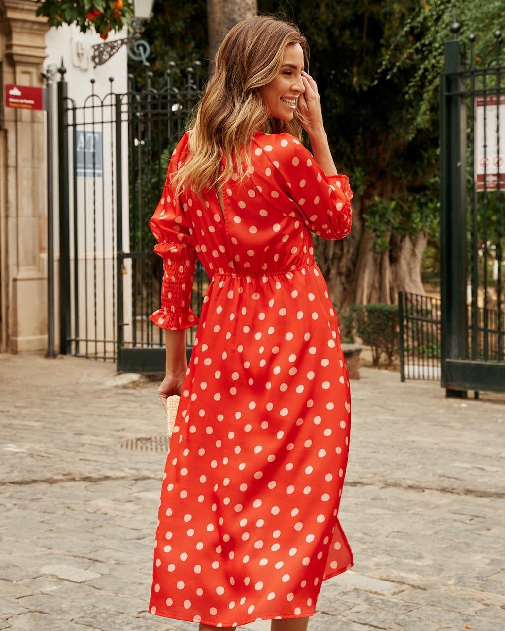 Azucena Polka Dot Dress