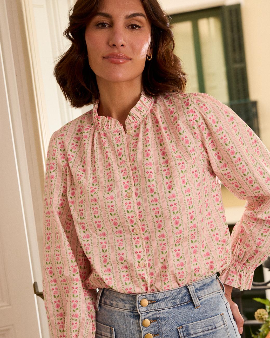 Chemise à fleurs Roberta