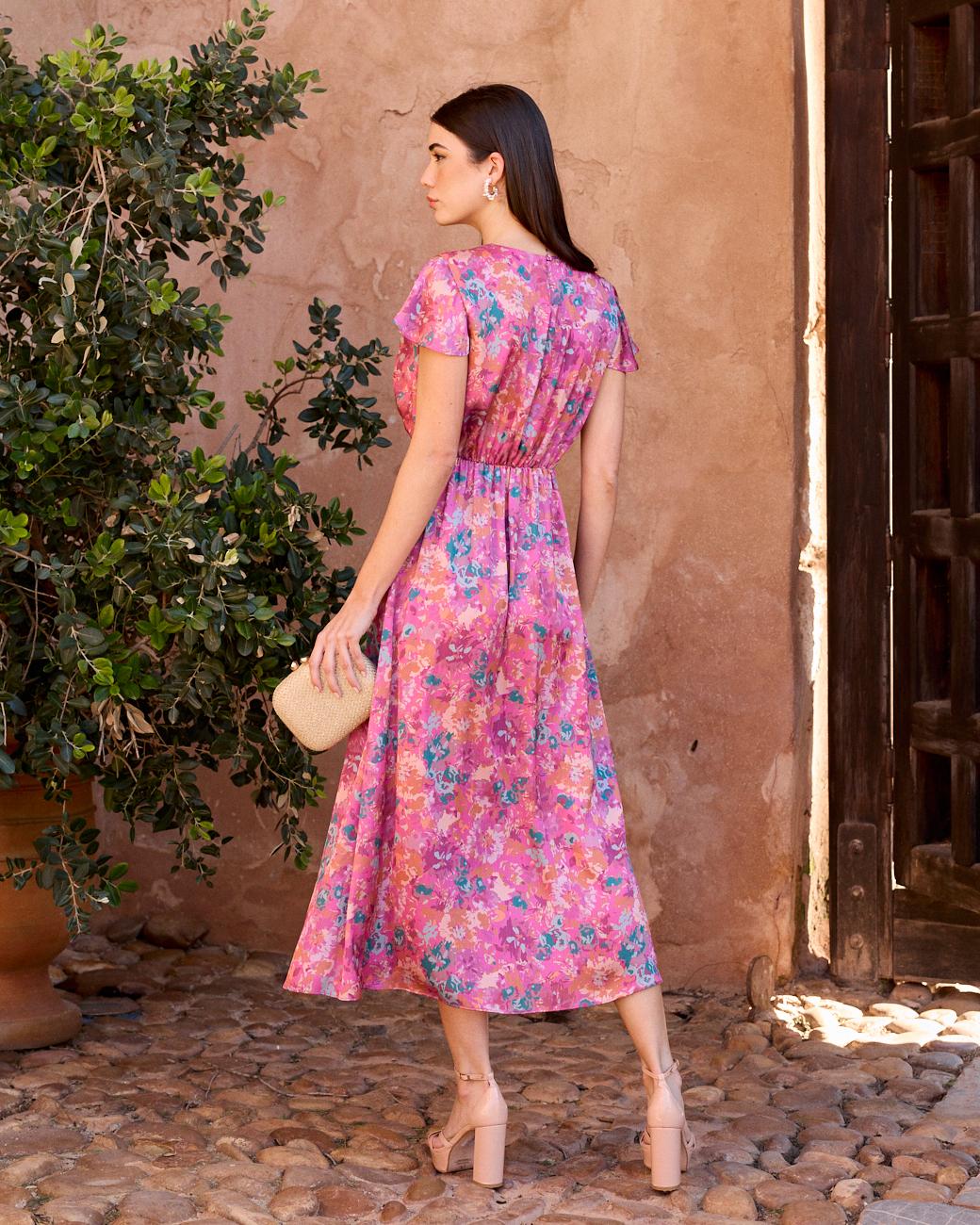 Delfina Print Dress
