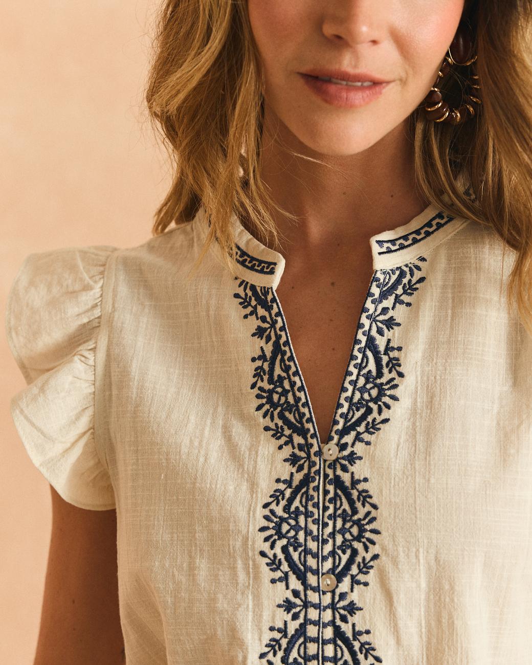 Blouse brodée Indira