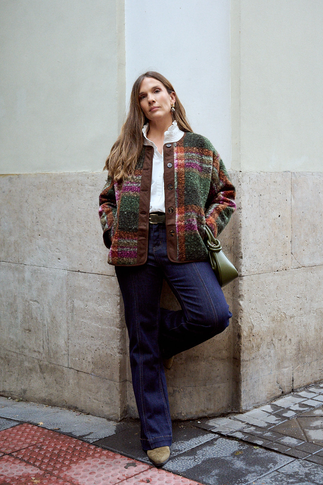 Romy Check print Jacket
