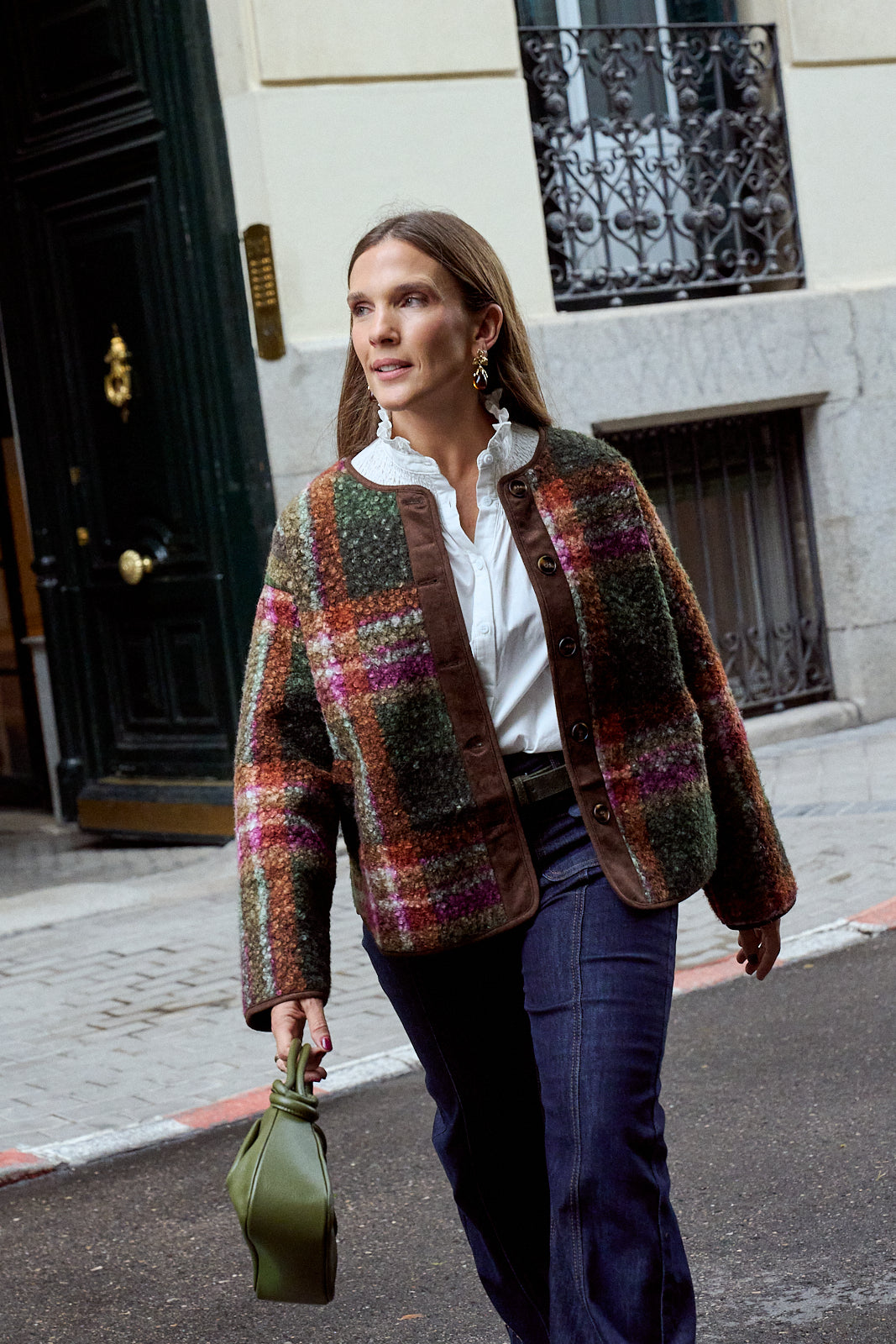 Romy Check print Jacket